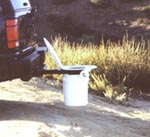 The Bumper Dumper trailer hitch toilet system by uncle booger. Bumper Dumper trailer hitch camping toilet. Bumper Dumper.