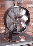 free breeze woodstove fan. self powered heat circulation fan for homes, cottages, lodges. the freebreeze circulates woodstove heat.