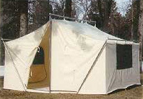  Wall tents, spike tents, tepees and related camping equipment for hunters, outfitters, families and parties