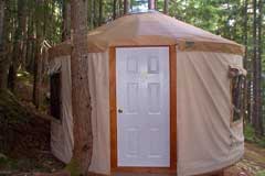 yurtco yurts. semi permanent housing structures for camps and temporary residences. yurt wall tent environmental housing.